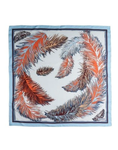 Emilio Pucci Square Scarf In Sky Blue