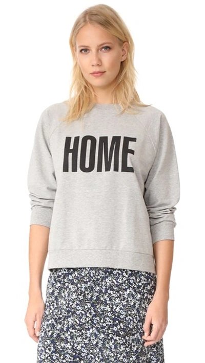 6397 Home Town Sweatshirt In 麻灰色