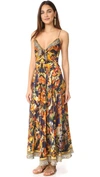 CAMILLA PHOENIX RISE LONG DRESS WITH FRONT TIE
