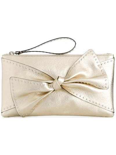 Shop Red Valentino Studded Bow Clutch