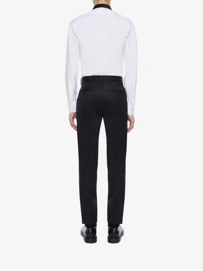 Shop Alexander Mcqueen Velvet Trim Shirt