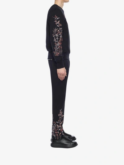 Shop Alexander Mcqueen Embroidered Classic Jogger