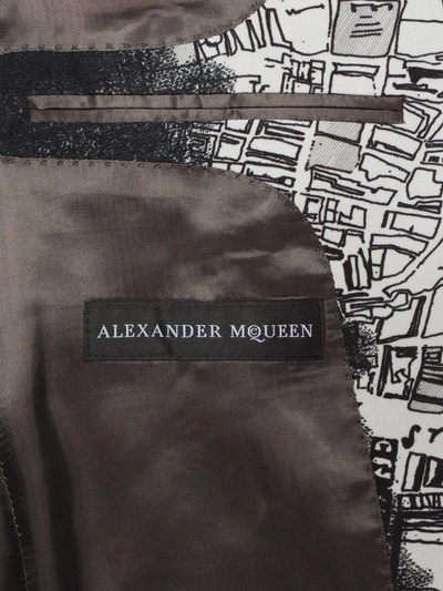 Shop Alexander Mcqueen "london Map" Print Jacket