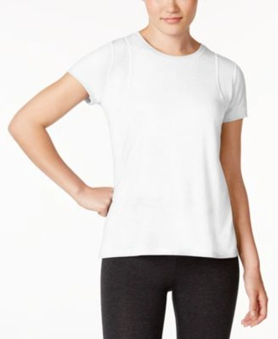 Calvin Klein Performance Epic Pleated-back Top In Sugar