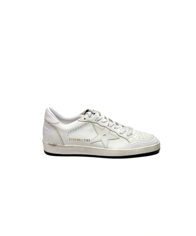 Golden Goose Men&#39;s  White Leather Sneakers'