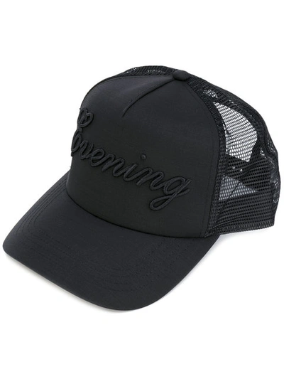 Dsquared2 Embroidered Baseball Cap In Black