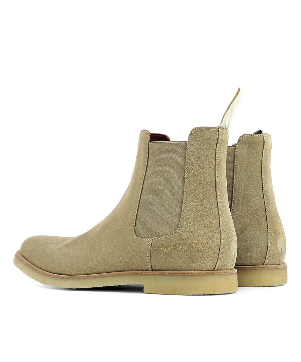 Common Projects Tan Suede Chelsea Boots Cheap Sale
