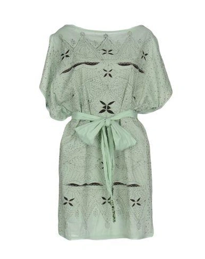 Intropia Short Dresses In Light Green