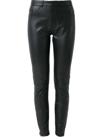 Shop Lilly Sarti Skinny Trousers - Black