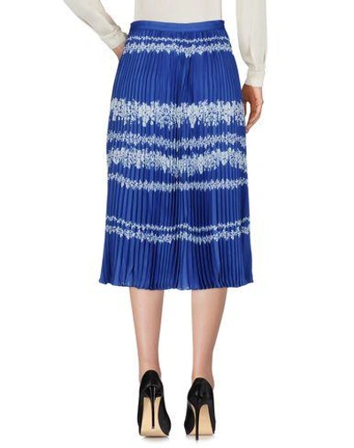 Shop Self-portrait Midi Skirts In Blue