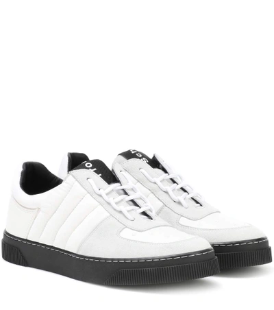 Shop Proenza Schouler Leather Sneakers In White