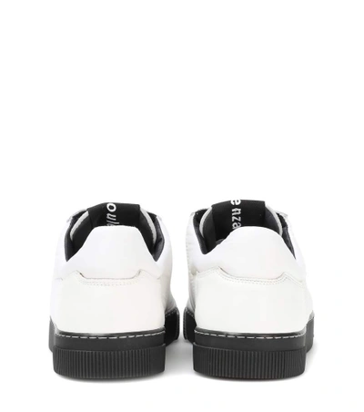 Shop Proenza Schouler Leather Sneakers In White