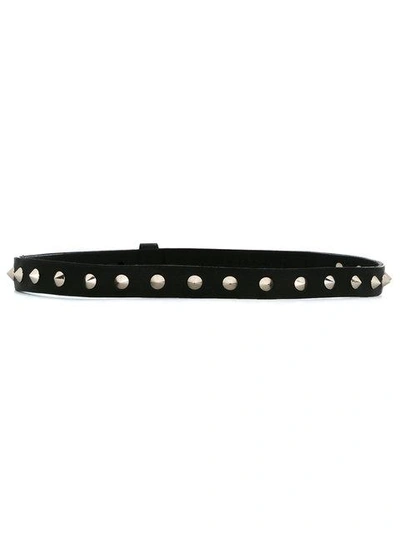 Shop À La Garçonne Leather Belt In Black