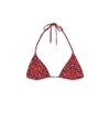 STELLA MCCARTNEY Leopard-print triangle bikini top