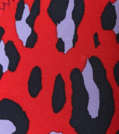 Shop Stella Mccartney Leopard-print Triangle Bikini Top