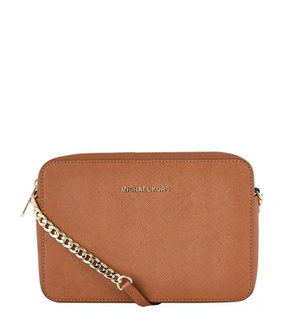 Michael Kors Jet Set Travel Cross Body Bag In Luggage