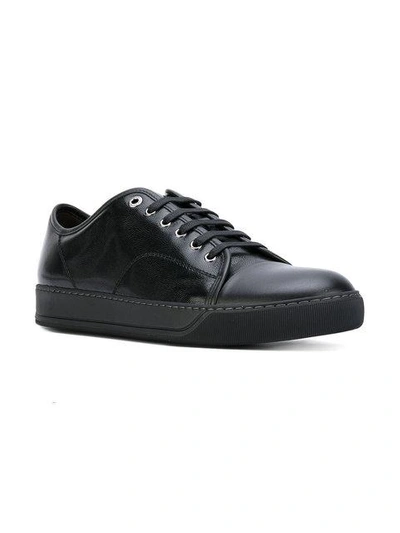 Shop Lanvin Toe-capped Sneakers - Black