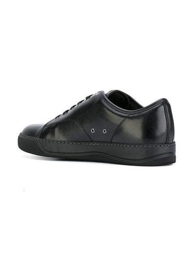 Shop Lanvin Toe-capped Sneakers - Black