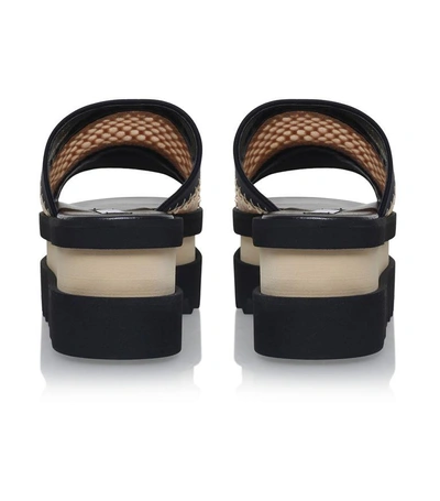 Shop Stella Mccartney Wave Platform Slides In Multi