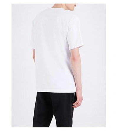 Shop Undercover Logo Cotton T-shirt In White