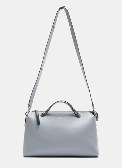 Fendi Large By The Way Leather Top Handle Bag, Light Blue
