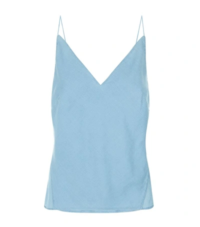 J Brand Lucy Chambray Camisole Top In Blue
