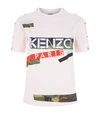 KENZO Logo Popper Trim T-Shirt