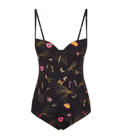 Fendi Floral Print Swimsuit In Multi