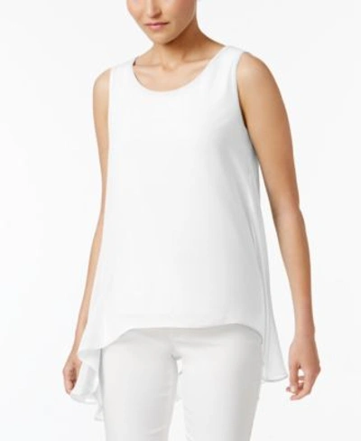 Calvin Klein High-low Top In Soft White