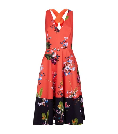 Ted Baker Esselle Floral Print Dress In Red