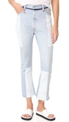 RE/DONE SEAMED HIGH RISE FLARE JEANS