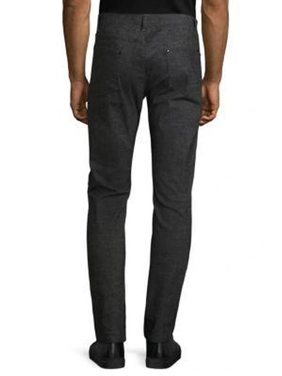 Shop John Varvatos Chelsea Skinny Pants In Dark Grey