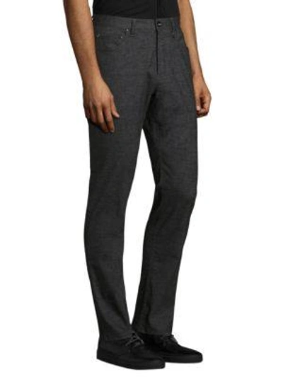 Shop John Varvatos Chelsea Skinny Pants In Dark Grey