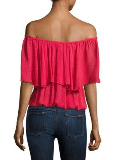 Shop Piper Byron Off-the-shoulder Top In White