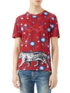 GUCCI Space Animals-Print Modal & Silk T-Shirt