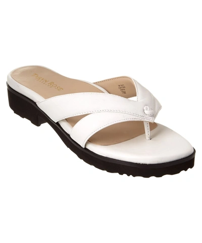 Taryn Rose Tacy Leather Sandal' In White