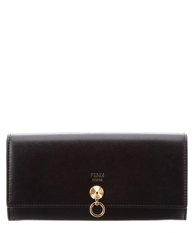 Fendi Women's  Black Leather Wallet