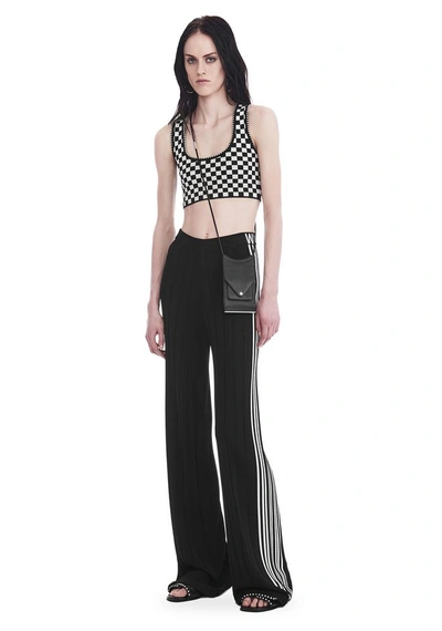 Alexander Wang Exclusive Track Pants With Barcode Logo In Black