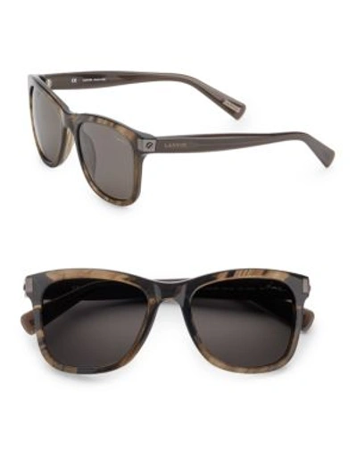 Lanvin 53mm Wayfarer Sunglasses In Brown