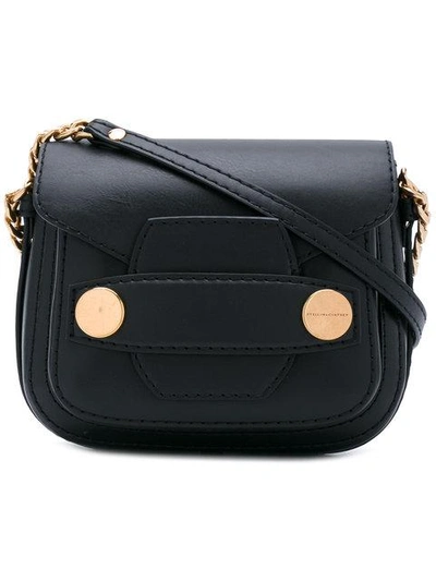 Shop Stella Mccartney Stella Popper Small Shoulder Bag - Black
