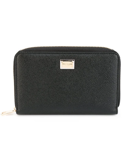 Dolce & Gabbana Small Zip Around Leather Wallet