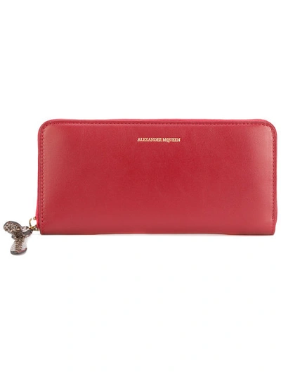 Alexander Mcqueen Zip Around Wallet - Red