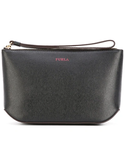 Furla Zipped Pouch - Black