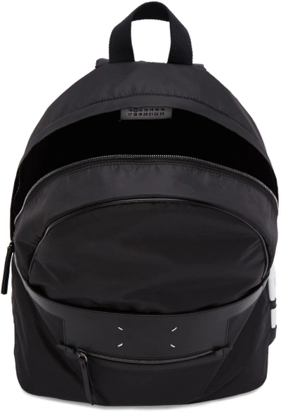 Shop Maison Margiela Black Nylon Backpack