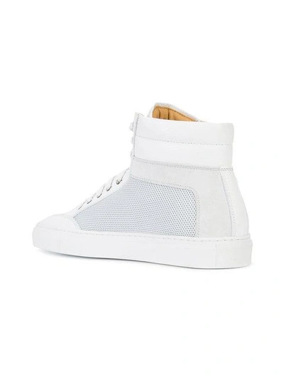 Shop Koio Primo Luna Mesh Hi-top Sneakers In White