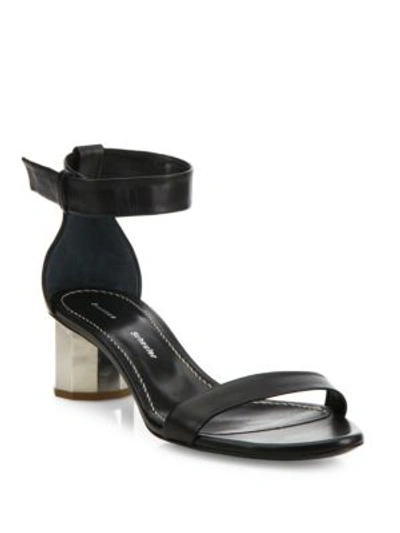 Proenza Schouler Leather Ankle Strap Sandals In Black