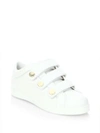 JIMMY CHOO NY Leather Grip-Tape Sneakers