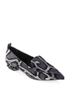 NICHOLAS KIRKWOOD Beya Python-Print Velvet Flats