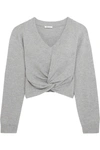 Alexander Wang T Twist Front Wool & Cashmere Sweater