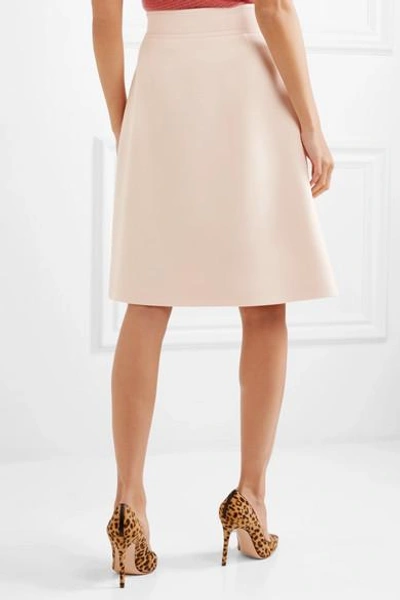 Shop Bottega Veneta Wool-crepe Skirt